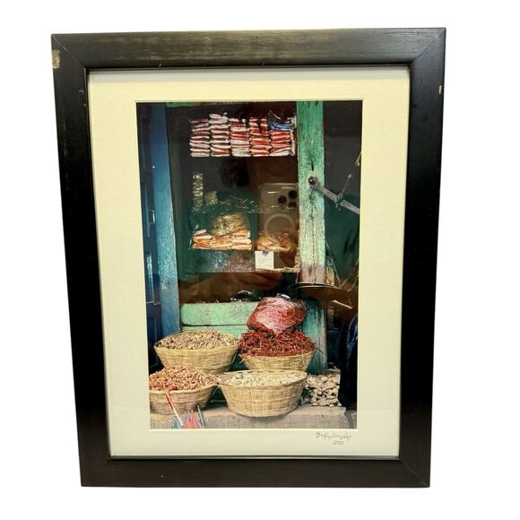 Buffy Murphy 2010 Signed Matted Framed Photo Asian Food Market Kitchen Decor - Picture 1 of 14